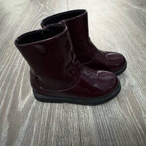 Zara Kids Burgundy Boots (size EU 25/ US 8)